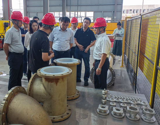 Yijiang District Chief Wang Min and his delegation visited our company for investigation